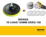 Imagem de Base Disco De Lixa Com tiras aderentes 125Xm14 + Lixa Grão150