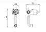 Imagem de Base p/Misturador Monocomando Docol p/Ducha Higienica  Ref. 00545900