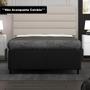 Imagem de Base Para Cama Box Casal 138X188Cm Hit Suede Preto