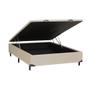 Imagem de Base para Cama Box Casal com Bau 138x188x30 material sintético Linho Areia Dancar