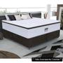 Imagem de Base Para Cama Box Casal King Size Bipartido 193cm Suede Liso Tower NW Marrom - Gazin