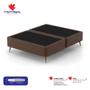 Imagem de Base para Cama Box King com Entrada USB Night (45x193x203 cm) Suede Marrom