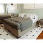 Imagem de Base para Cama Box Queen Martin Premium com Baú Linho (47x158x198 cm) Cru