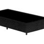 Imagem de Base Para Cama Box Solteiro 88cm Poliéster Bordado Perola Negra Preto - Gazin