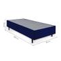 Imagem de Base para Cama Box Solteiro Guldi (39x88x188) Azul e Cinza