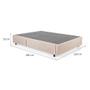 Imagem de Base para Cama Box Viúva Guldi com Guarda Objetos Bege