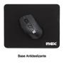 Imagem de Base para Mouse Mousepad Com Tecido Preto e Base Antideslizante 220 x 178mm Maxprint - 60357-9