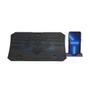 Imagem de Base Para Notebook 15.6" C3Tech, Com Suporte de Celular, Led Azul, Preto - NBC-40BK
