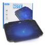 Imagem de Base Para Notebook Refrigerada Com Cooler de 120mm com Led Azul Notebooks até 17" com USB adicional  Knup Kp-9012