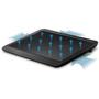 Imagem de Base Para Notebook Refrigerada Com Cooler de 140mm com Led Azul Notebooks até 15' com USB