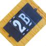 Imagem de Base Para Numeros Retangular Pvc Caiado 1  - Kit C/10