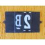 Imagem de Base Para Numeros Retangular Pvc Caiado 1  - Kit C/10