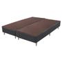 Imagem de Base Sommier de Cama Box Alta Linho Cinza Queen 158cm - 70691