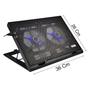 Imagem de Base Suporte 2 Coolers Para Notebook Shine Usb Led Letron - Leonora