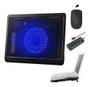 Imagem de Base Suporte Com Cooler, Hub 4, Mouse Para Notebook Positivo