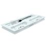 Imagem de Base Suporte Cooler Carregador 3 USB Compatível Com PlayStation 4 PS4 Slim Branco