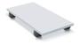 Imagem de Base Suporte De Cpu Computador Branco Com Rodas Em Mdf Basic