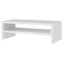 Imagem de Base Suporte Stand Para Monitor Setup Soft Elevado 45x15cm em 100% MDF Branco - Abmaza