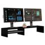 Imagem de Base Suporte Stand Para Monitor Setup Soft Elevado 95x15cm em 100% MDF Preto - Abmaza
