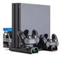 Imagem de Base Vertical Cooler 3 em 1 p/ PS4 - Dobe TP4-19076 (Preto)