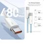 Imagem de Baseus Cabo Turbo 100W Tipo-C USB-C 1 ou 2 Metros Cor Branco