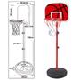 Imagem de Basquete Radical com Altura Regulável DM Toys 105x139cm