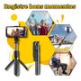 Imagem de Bastão Pau De Selfie com Led Tripé 0,7m Com Controle Bluetooth 