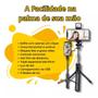 Imagem de Bastão Pau De Selfie com Led Tripé 0,7m Com Controle Bluetooth 