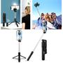 Bastão Pau Selfie Tripé Controle Bluetooth C/ Luz Led 70cm - DS Imagem de Bastão Pau Selfie Tripé Controle Bluetooth C/ Luz Led 70cm