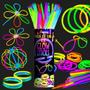 Imagem de Bastões de Festa Glow Sticks Ammy Glow - Pacote com 205 Unidades para Crianças (8-12 anos)