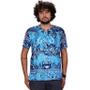 Imagem de Bata Azul 100% Viscose com Estampa Tie Dye Inspirada na Arte Maori Azul