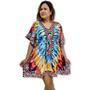 Imagem de Bata Kaftan Indiana Digital com Brilhos Estampada Boho Luxo