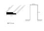 Batente Fixo 215x7,5x2,7cm Primer Branco Moldurama - Holztek Imagem de Batente Fixo 215x7,5x2,7cm Primer Branco Moldurama