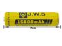 Imagem de Bateria 18650 15800mah 4.2v C/ Chip Série Gold Jws