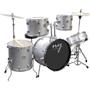 Imagem de Bateria Acústica 2t Cromada Prata Com Banco Ny-f1rst F097