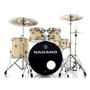 Imagem de Bateria Acústica Nagano Garage Rock Natural Clear Bumbo 22"