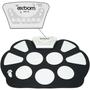 Imagem de Bateria Elêtronica Musical Silicone Digital Roll Up Drum Kit 10 Pads 2 Pedais Baqueta Exbom EMT-S9