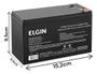 Imagem de Bateria elgin 12v 7ah selada de chumbo vrla alarf1 alarme/nobreak