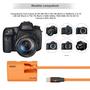 Imagem de Bateria Fictícia LP-E6NH com Acoplador DC para Canon R5, R6, R7, 5D Mark II-IV - Fio Trançado