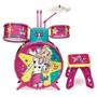 Imagem de Bateria Infantil Barbie Fabulosa com Banco F0004-7 Fun