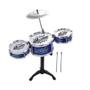 Imagem de Bateria infantil completa rock party instrumento musical 3 tambores estilo profissional criança