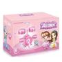 Imagem de Bateria infantil musical rocky girl grande rosa banqueta pedal estilo profissional completa meninas