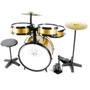 Imagem de Bateria Infantil Profissional Completa C/ Chimbal Baquetas - Rock Baby