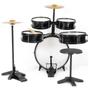 Imagem de Bateria Infantil Profissional Musical Com Chimbal Mdf 72cm