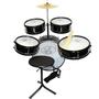 Imagem de Bateria Infantil Profissional ROCK BABY (AM) - Preta Com Chimbal