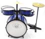 Imagem de Bateria Infantil Profissional Rock Baby Azul com Chimbal