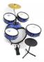 Imagem de Bateria infantil rock baby am com banco pedal e baquetas