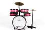 Imagem de Bateria Infantil Rock Baby Com Chimbal Cor Rosa