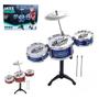 Imagem de Bateria infantil rock party completa 3 tambores estilo profissional instrumento musical