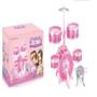 Imagem de Bateria infantil rocky girl grande rosa com pedal estilo profissional